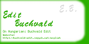 edit buchvald business card